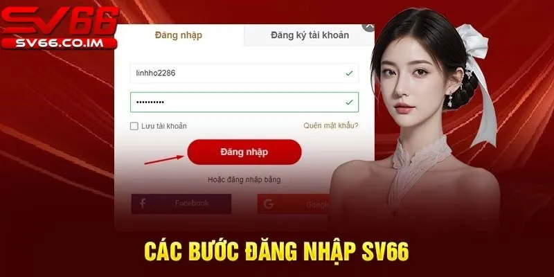 Chỉ với vài bước đơn giản bạn có thể đăng nhập vào sv66 